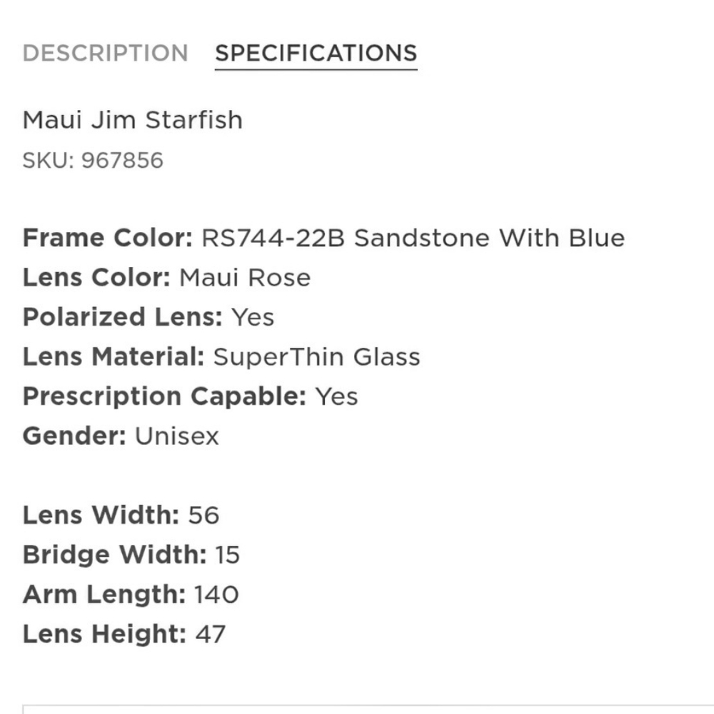 ~~MAUI JIM🤎Starfish Sunglasses~~ - Picture 12 of 13